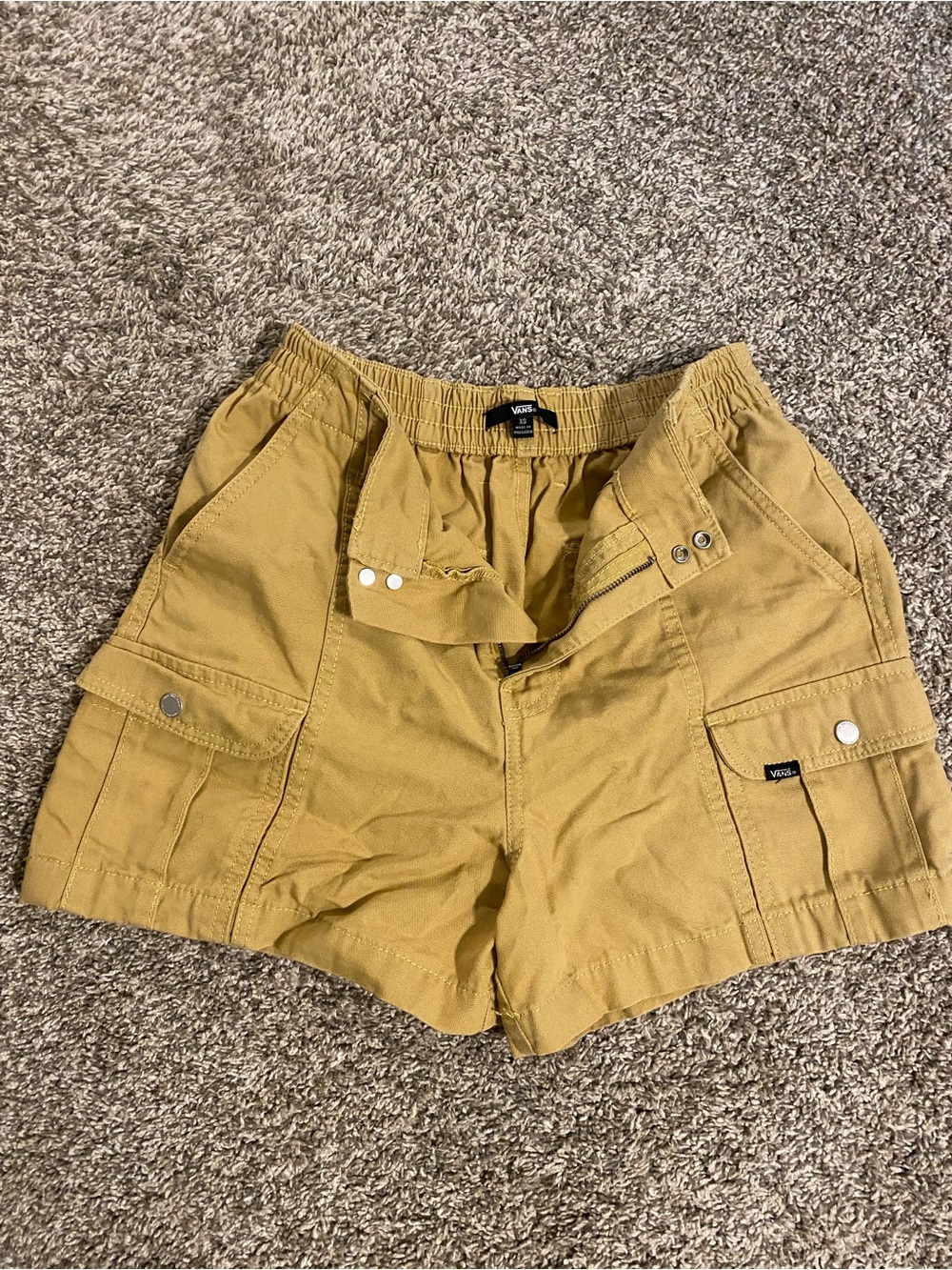 Vans Women's Mustard Cargo Shorts